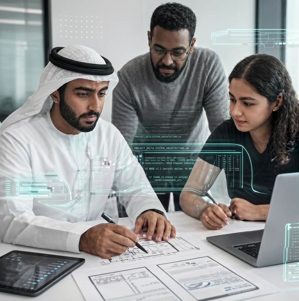 Founders collaborating